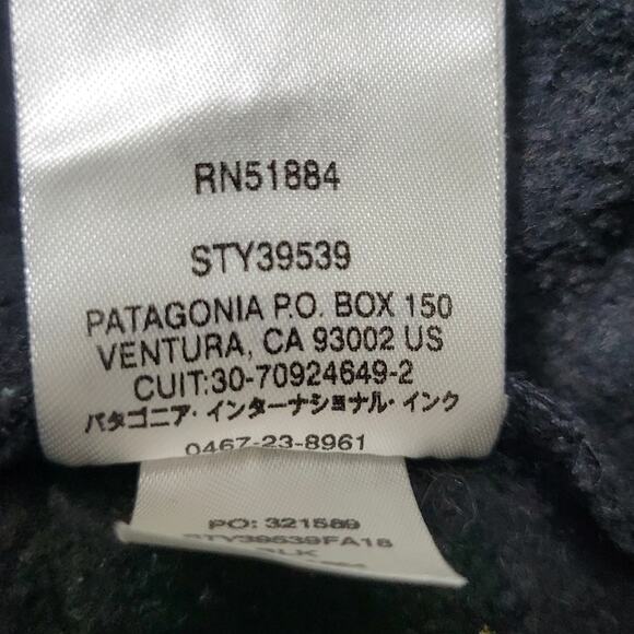 Patagonia Uprisal Hoodie Black Spellout Logo Size Small - Picture 5 of 8